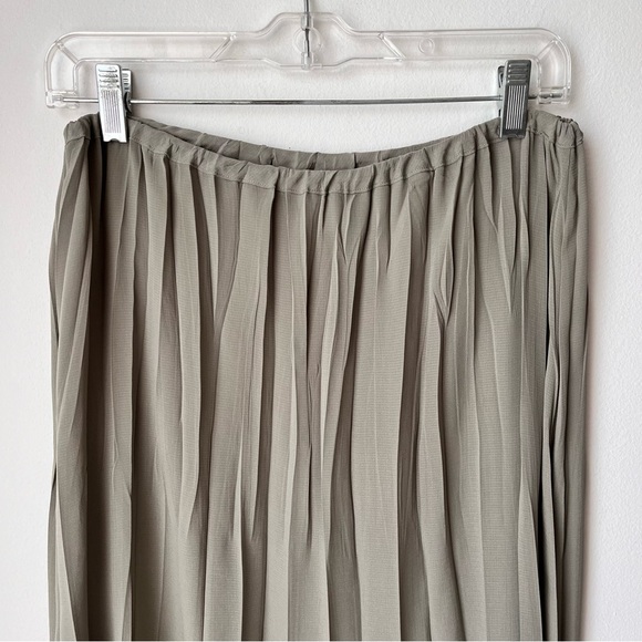 Designer Babette SF Permanent Pleats Midi Skirt Sz L - Picture 4 of 10
